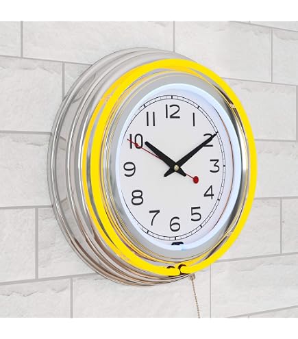 Amazon.com: Busted Knuckle Garage BKG-76600 Neon Clock : Home