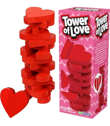Tipple Tumble Tower Drinking Game - 54 Pink Blocks With 4 Shot Glasses - Adult Party Game For Ages 18+