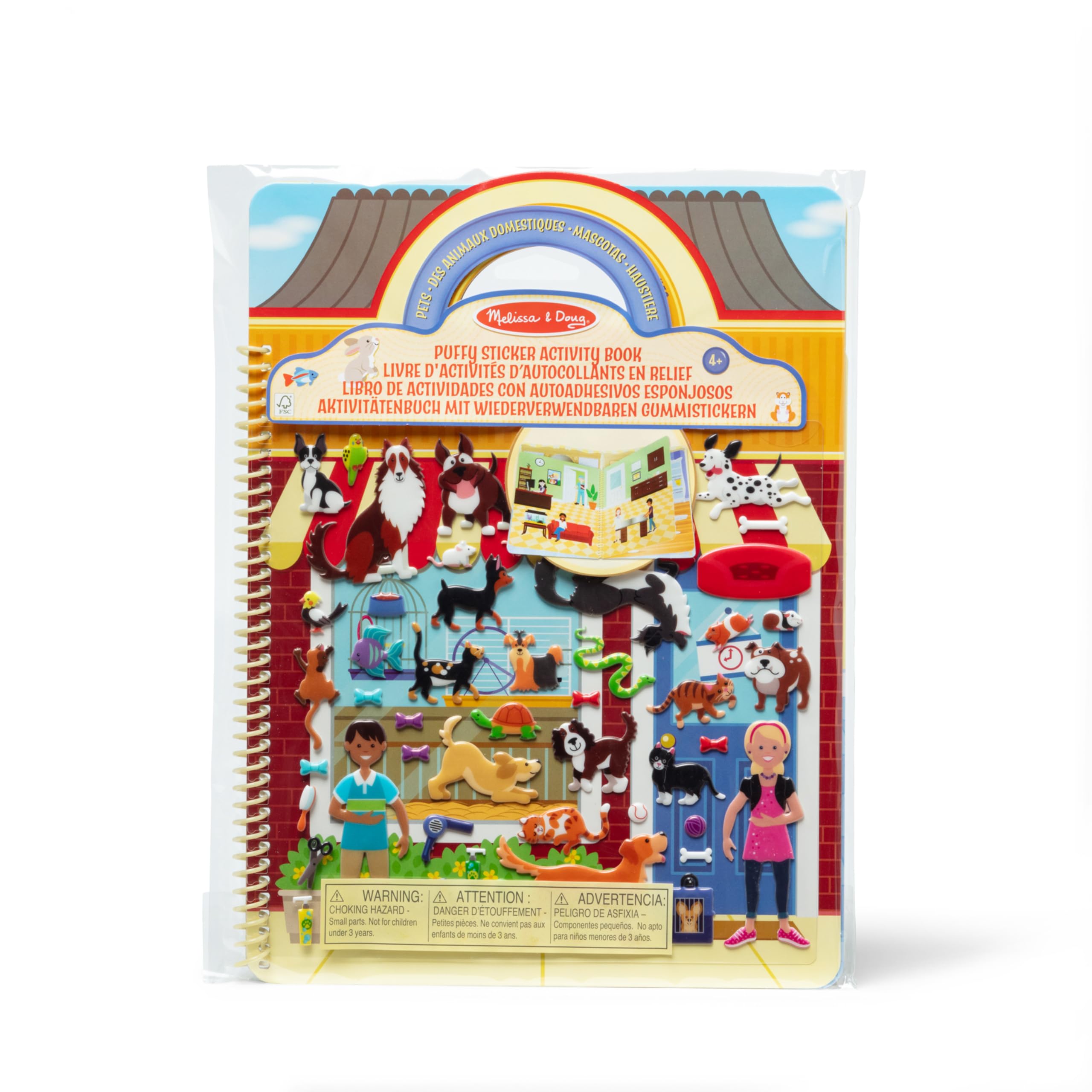 Melissa & Doug Pet Shop Puffy Sticker Set With 115 Reusable Stickers — image 1