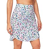 Viodia Women's 19" Swim Skirt Modest Swimsuits Skirt High Waisted Bathing Suit Swim Bottoms Tummy Control Tankinis