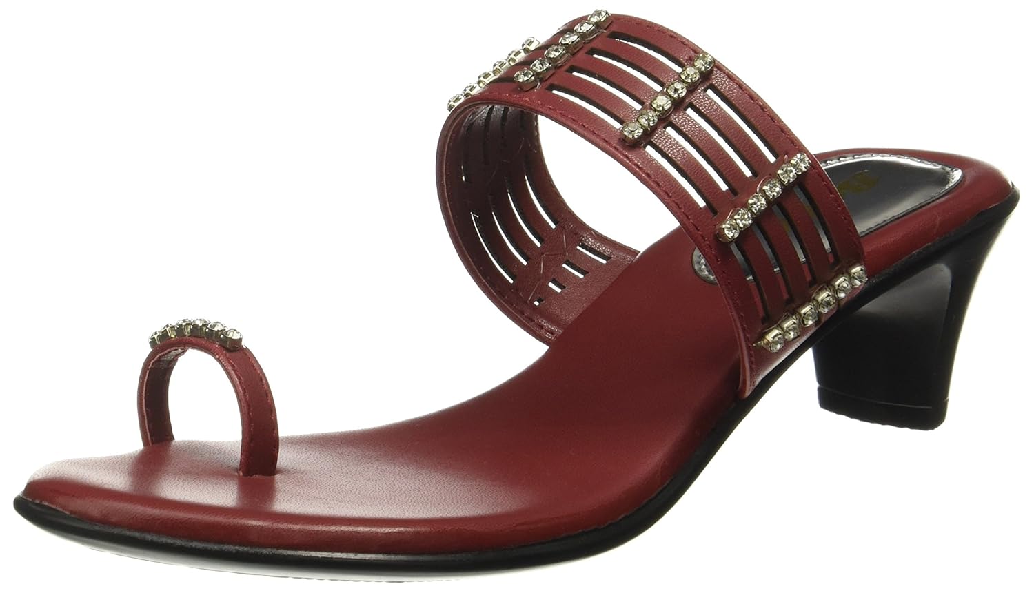 Buy BATA Women's Diamond Toe Ring Red Fashion Sandals 7 UK/India (40