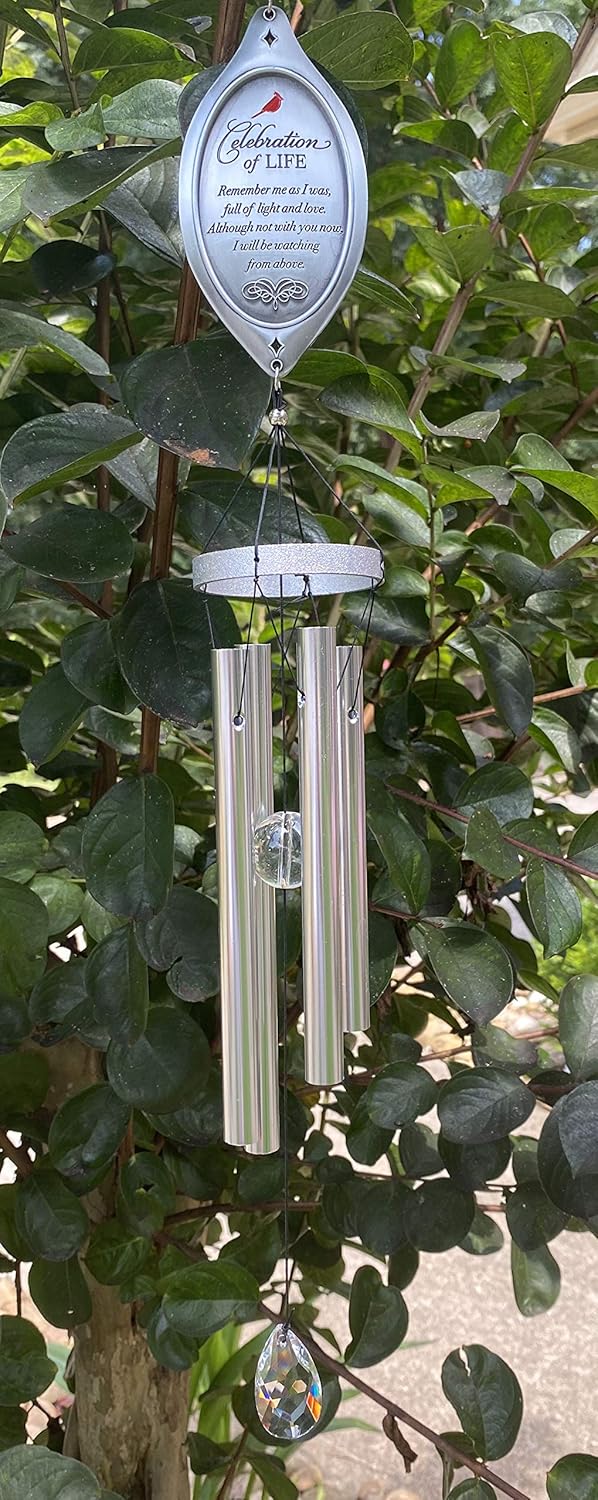 Celebration of Life Memorial Wind Chimes in Memory of Loved One - Ideal Sympathy Gift/Bereavement Gift : Home & Kitchen