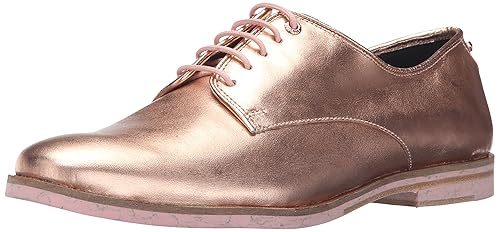 rose gold oxford shoes