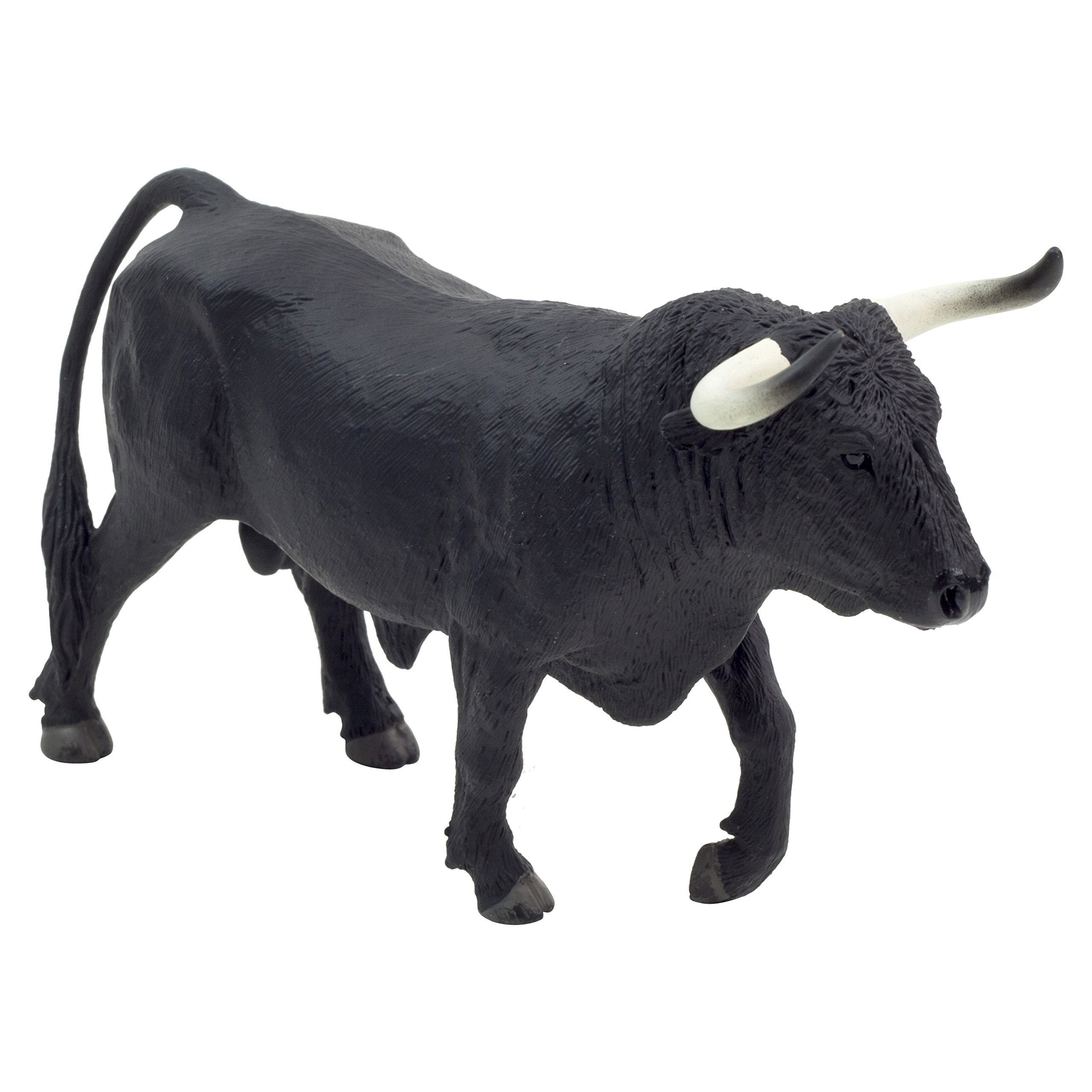 Mojo Fun 387224 Spanish Fighting Bull Realistic Farm Animal Replica