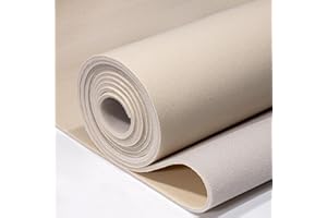 Babnecl Auto Headliner Fabric 96" L × 60" W Mesh Type with Foam Backing - Tube Packaging - Beige Interior Replacement Material for Car/Truck/SUV/RV Roof - Home Repair/DIY Headliner Material