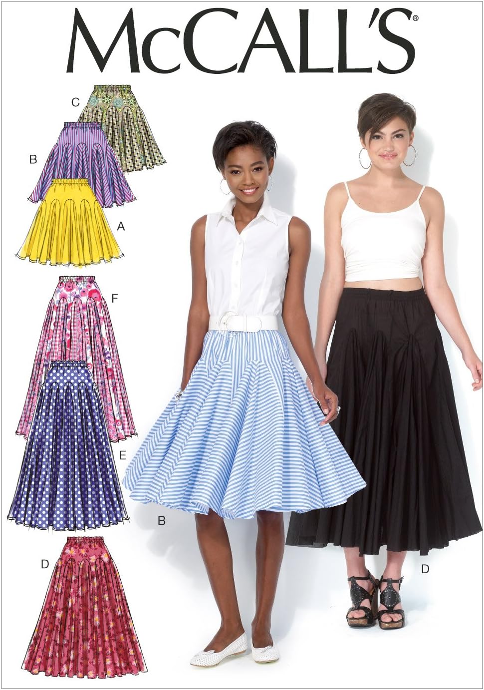 McCall Pattern Company M7097 Misses' Skirts, Size A5