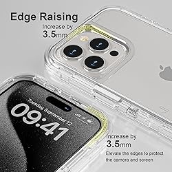 Follaroma for iPhone 15 Pro Case, Heavy Duty