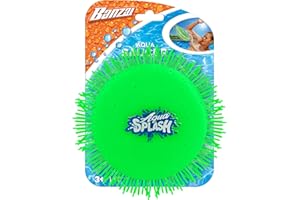 Banzai Green Aqua Saucer Pool Toy 5" Disk (Soak It and Throw It)
