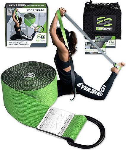 Amazon.com : EverStretch Yoga Strap for Stretching Premium ...