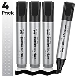 Mr. Pen- Jumbo Permanent Markers, 4 Pack, Chisel