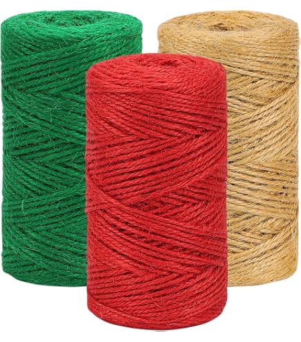 DIY Craft String 82 Feet Each HSTECH 12 Roll Jute String Set - 2mm ...