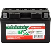 Interstate Batteries IBX YT7B-BS Powersports Battery 12V 6.5Ah 85CCA AGM (XT7B-BS)