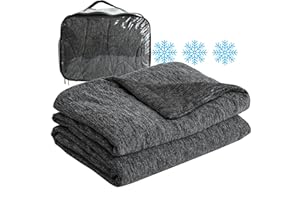 NianEr Luxury Soft Silky Smooth Summer Lightweight Cooling Bed Comforter Blanket for Hot Sleepers Night Sweats Thin Cute Cool, King, Black