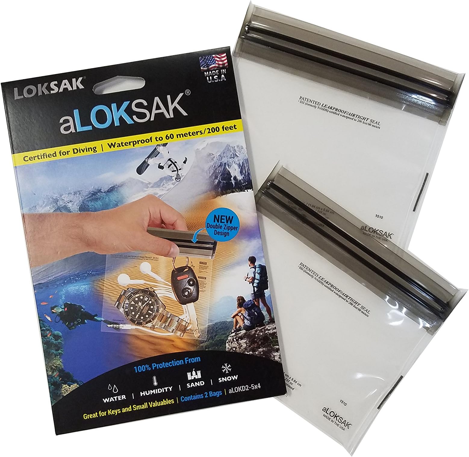ALOKSAK BAGS 5X4" (2PK)