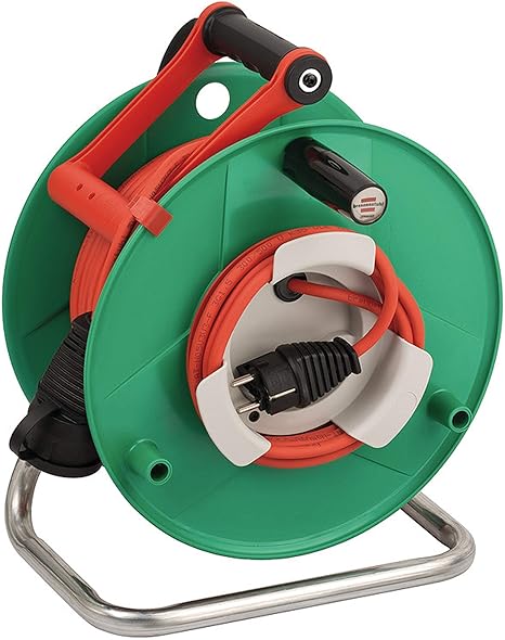 Brennenstuhl Garant G Bretec IP44 Gartenkabeltrommel (Kabeltrommel mit 48+2m Kabellänge, Spezialkunststoff, kurzfristiger Ein
