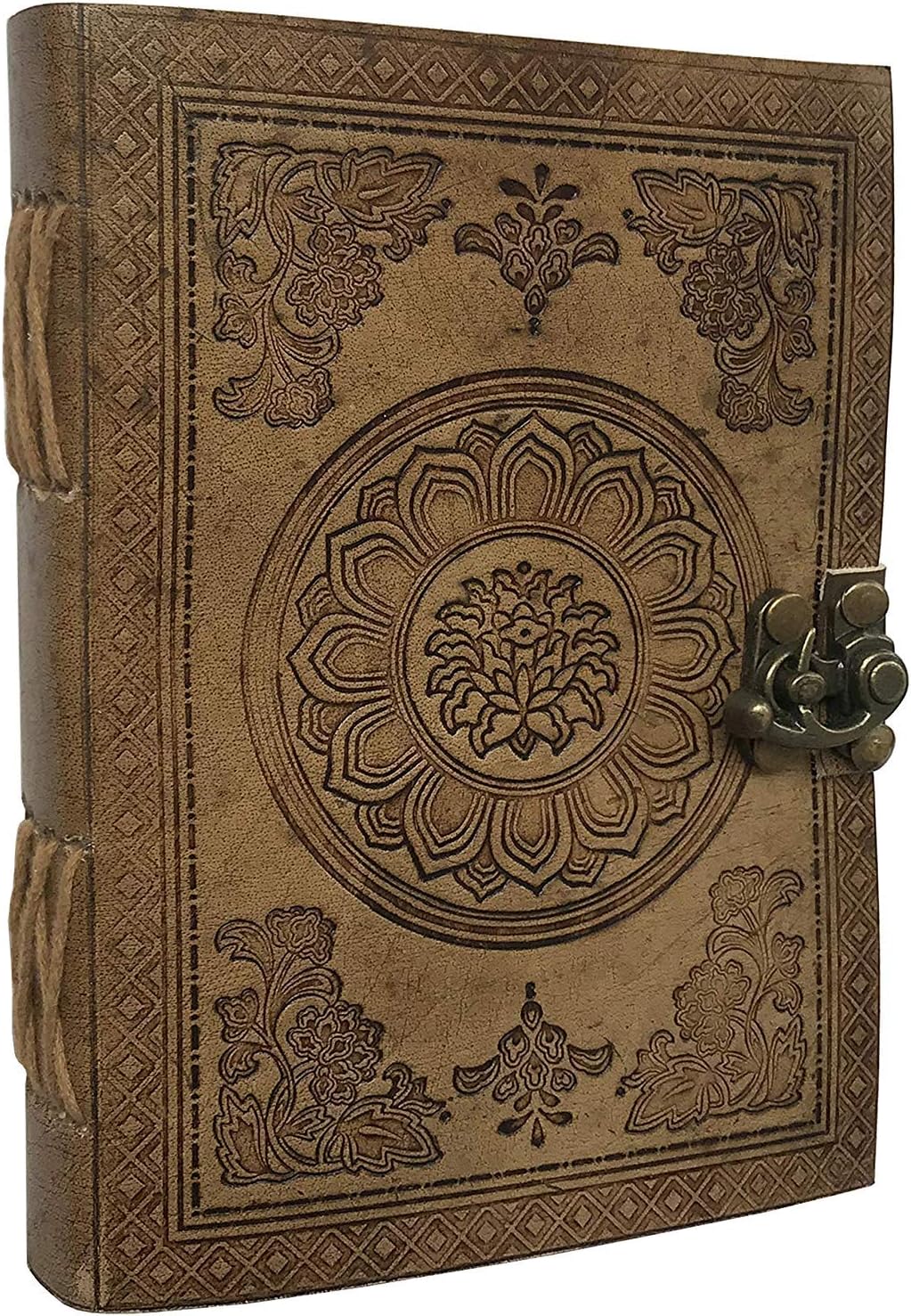 Dhk Devil Hunter KillerLeather Notebook Journal - Travel Journal | Hand-Crafted Genuine Leather - Perfect for Men or Women, Writing, Poets, Travelers, as a Diary | Blank Inserts | 17x12 cm