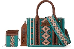 Wrangler Tote Bag Set Aztec Purse for Women Western Hobo Handbag Set