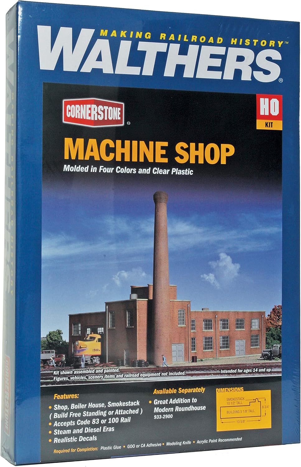 Walthers Cornerstone Series Kit HO Scale Machine Shop Grey, Multiple, 6 UK - Image 5