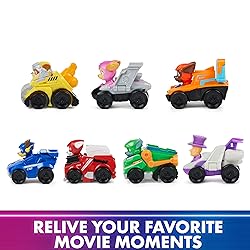 Paw Patrol: The Mighty Movie Toy Vehicle Set- 7 New