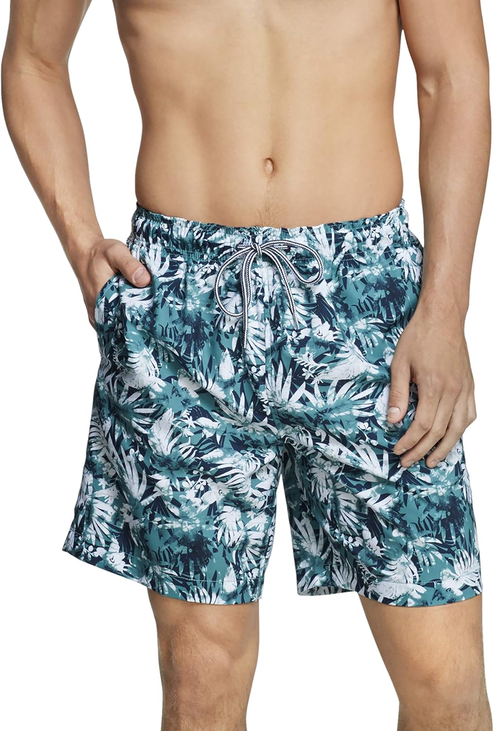 Speedo Mens Swim Trunk Mid Length Redondo Floral Clothing Exercise & Fitness