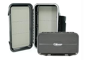 Kingfisher Large Waterproof Fly Box Great for Streamers and Saltwater Flies