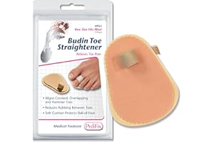 PediFix Toe Straightener – Gentle Toe Alignment Support for Hammer Toes, Crooked or Overlapping Toes – One Size Fits Most