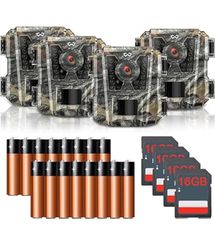 Amazon.com: WOSODA Trail Camera 3 Pack with 32GB SD Card, 40MP 2K