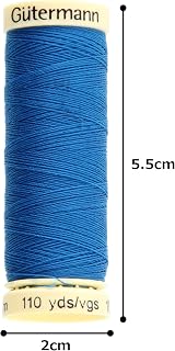 Gütermann Sew All Polyester Thread Lapis Blue 0322 100 m view 2