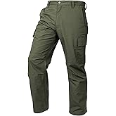 LAPG Men's Core Cargo Tactical Pants, Stretch Waistband, Lightweight & Durable Ripstop CCW Cargo Pants for Men