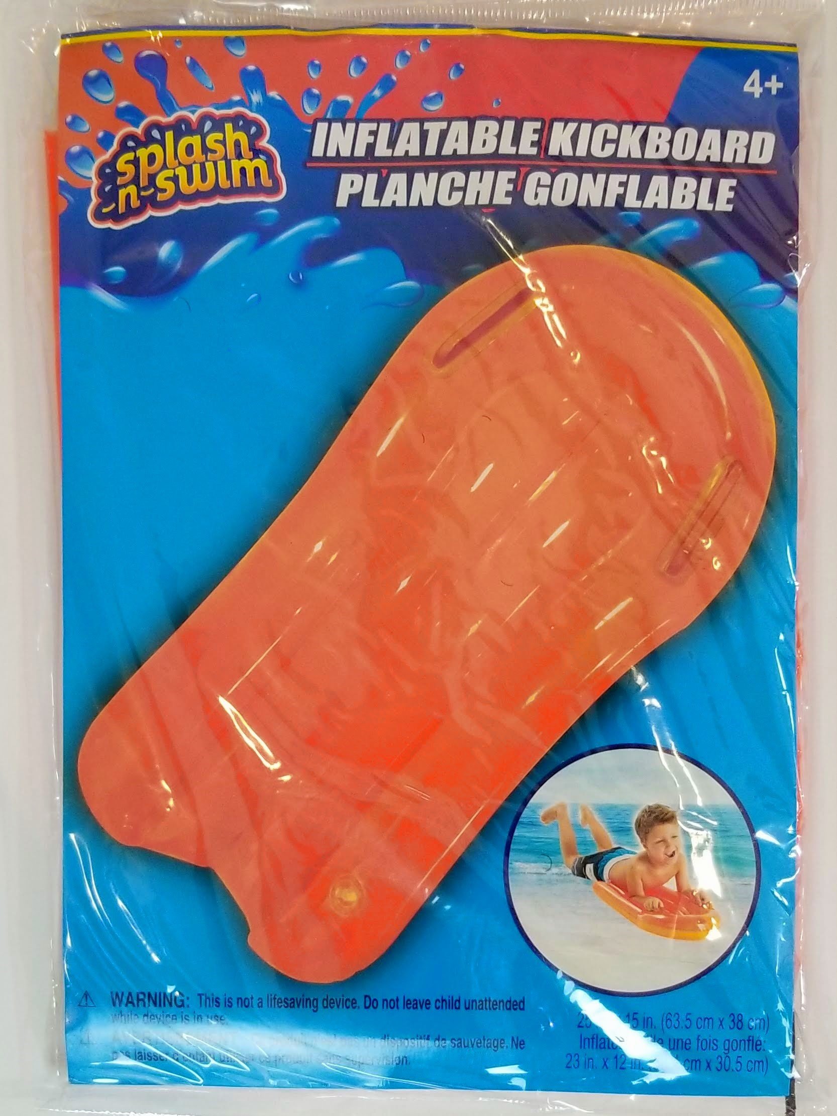 SplashNSwim Summer Fun Kid Playtime Inflatable Kickboard For Beach