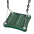 Swing-N-Slide NE 5041 Stand-Up Swing with 14" x 14" Swing Base and Coated Chains for Swing Set and Playset, Green
