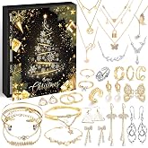 2026 Jewelry Advent Calendar Christmas for Women, 24 Days Surprise Box | Includes bracelets, necklaces, earrings and rings for a 24 day jewelry countdown and Christmas surprise gift for her