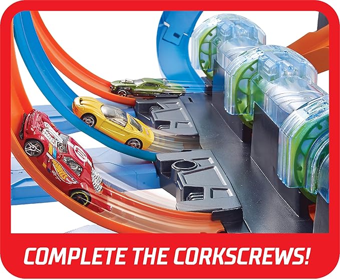 hot wheels corkscrew crash assembly