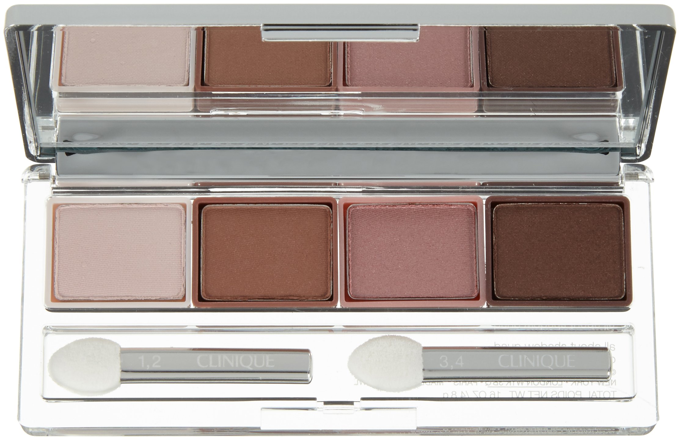 Clinique All About Shadow Quad Eye Shadow for Women, Pink Chocolate, 0.