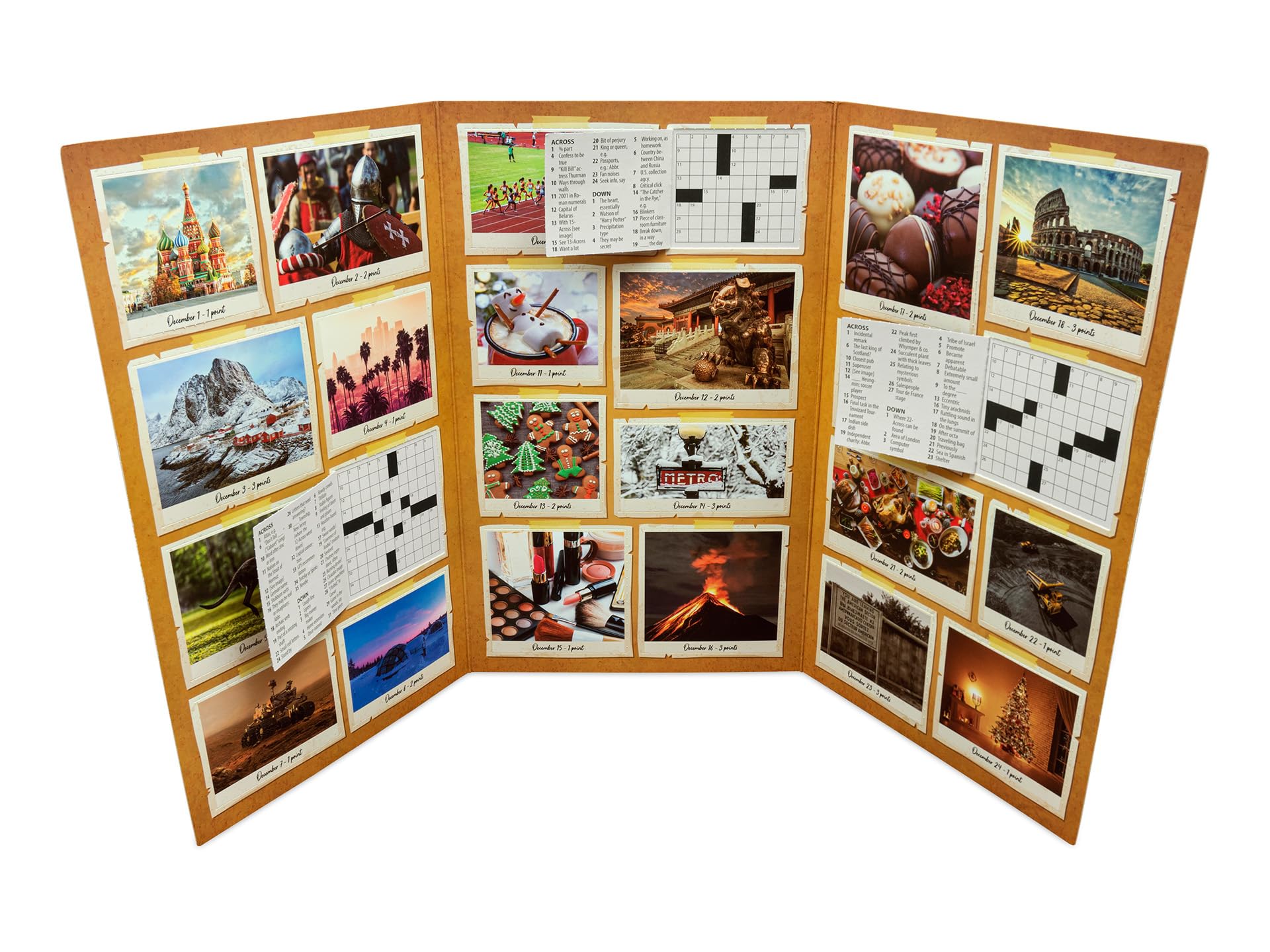 The Advent Calendar for Crossword Lovers – Volume 1 – 24 Puzzles Christmas Countdown for Adults and Seniors, Easy, Medium, and Hard Puzzles, Constructors featured in The Guardian, New York Times, etc.