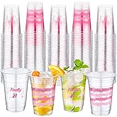 Tiangrid 100 Pcs Finally 21 Birthday Party Cups 16 oz Clear Finally 21 Cups Bulk Disposable Finally 21 Cups Cute Plastic Drinking Cups for Her 21st Birthday Summer Party Supplies Decoration