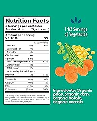 Amara Organic Baby Food - Stage 2 - Peas, Corn