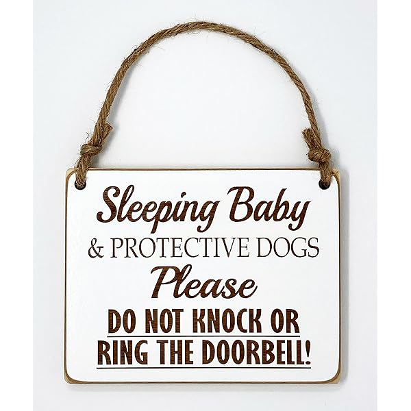 Shhh Baby Sleeping And Protective Do Not Ring Doorbell Or SVG/PNG/JPG