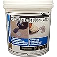 Akona Pre-Mixed Concrete & Stucco Patch - Patching Material for Exterior & Interior Use, Repair Walls, Floors, Holes, Cracks, & More, Gray Paste, Ready to Use (1 Quart, 1)