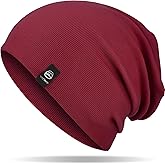 YANIKY Slouchy Beanie for Women, Mens Soft Cotton Beanie Hat, Double Layer Windproof Skull Cap for All Seasons