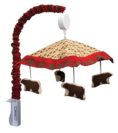 buffalo plaid baby mobile