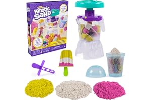 Kinetic Sand, Smoothie Mixer Playset with 14 oz Play Sand, Tools & Popsicle Mold, Play Food Toy, Arts and Crafts Kids Toys fo
