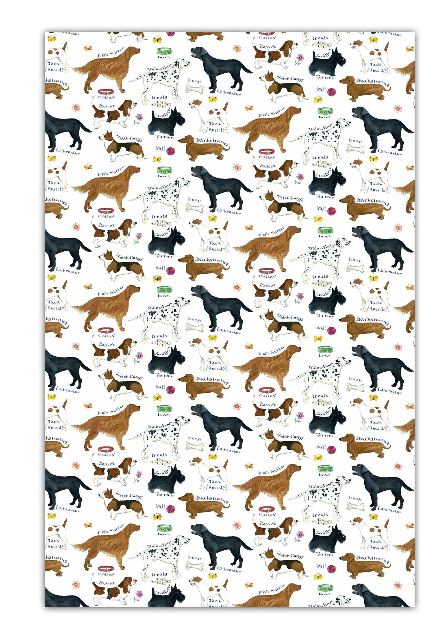 Samuel Lamont Dog Breeds Cotton Tea Towel