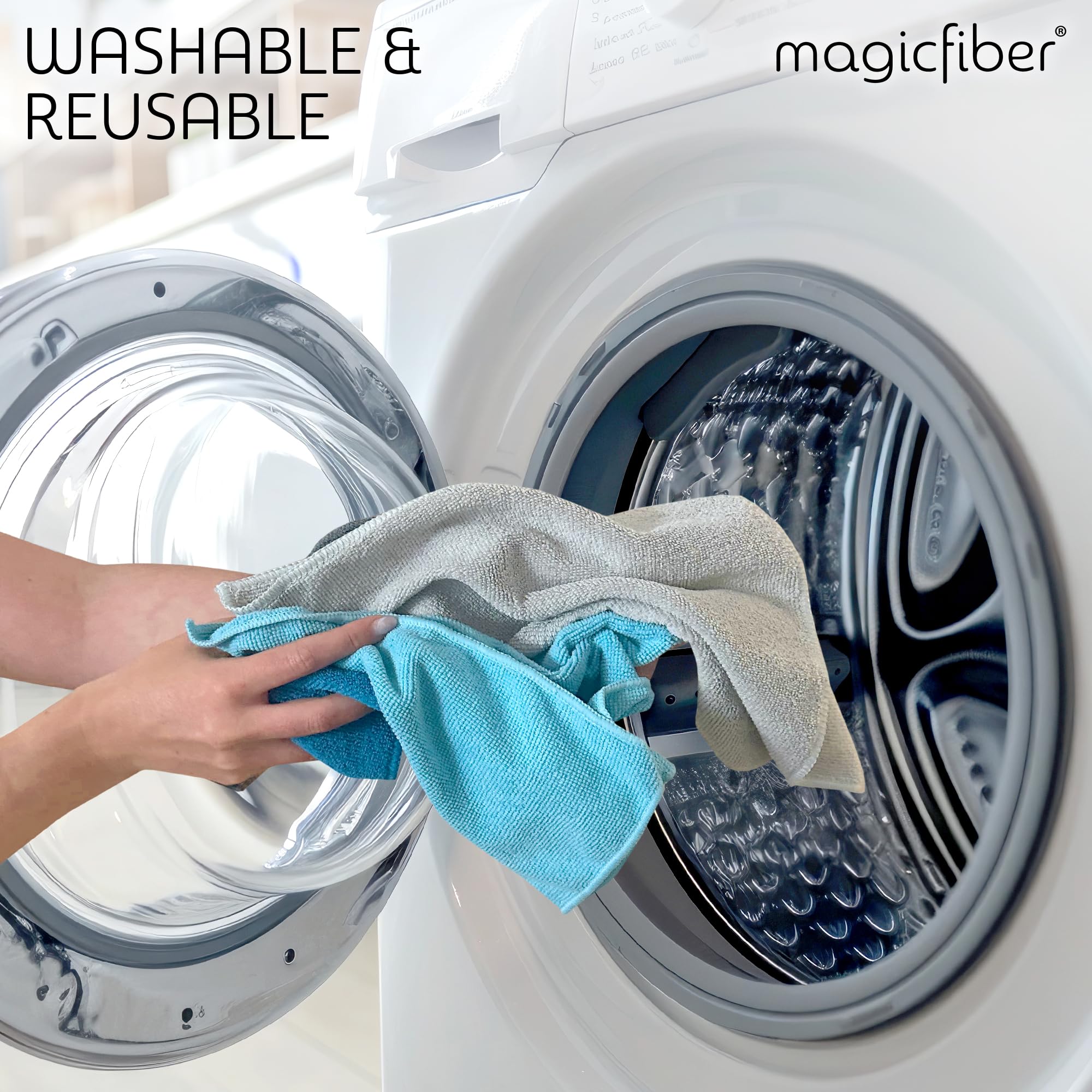 MagicFiber Microfiber Cleaning Cloth - 12 Pack, Large 13