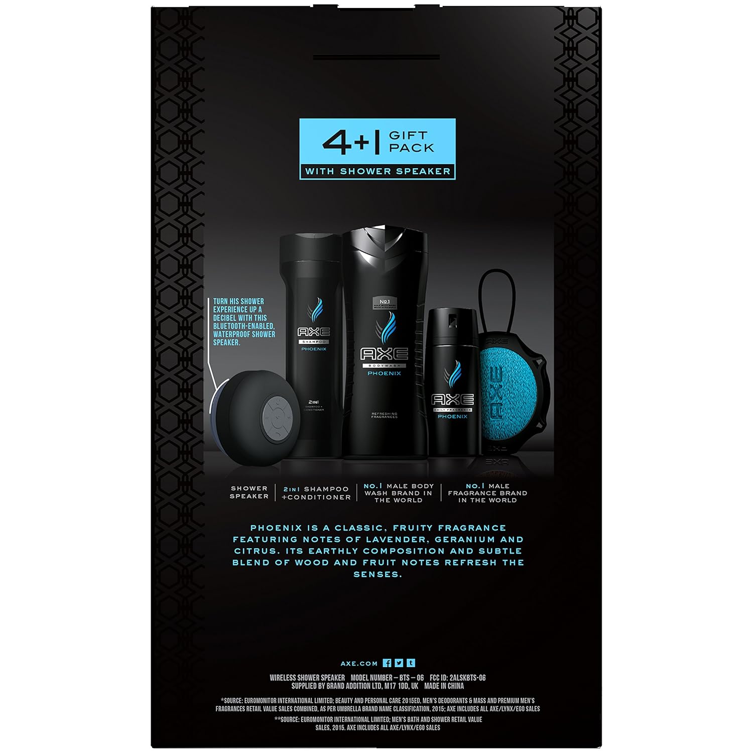 axe wireless shower speaker