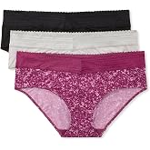 Warner's womens Blissful Benefits No Muffin 3 Pack Hipster Panties