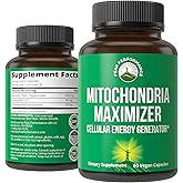 Peak Performance Mitochondria Maximizer with CoQ10 and Active PQQ. Best Mitochondrial Support Supplement with MCT Oil. Natural Cellular Generator for Clean, Energy Support. 60 Vegetarian Capsules