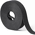 1 in x 30 ft Hook and Loop Roll | Double-Sided Strips, Self-Gripping Straps | Reusable Multi-Purpose Wrap Fasteners for Home, Office, Data Center, and More
