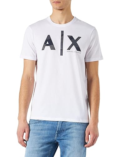 A|X ARMANI EXCHANGE mens Camo Logo T-shirt T Shirt, White, Small US in  Bahrain Whizz T-Shirts