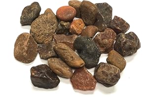 Zentron Crystal Collection Rough Carnelian Stones - Large 1" Pieces in Velvet Bag (1/2 Pound)